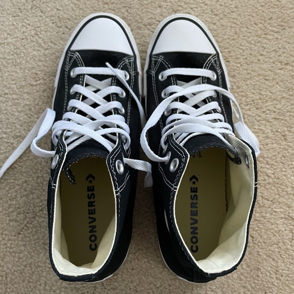 Chuck Taylor All Star Canvas Black Uni-Sex High Top Shoe Converse Women’s 11 - Picture 7 of 8